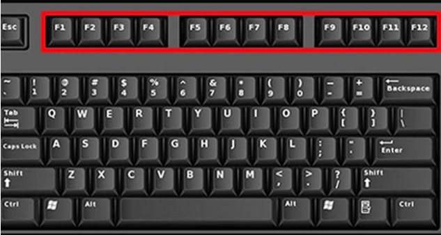 Which function of the keyboard on the computer is working?