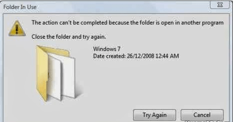 If the folder on the computer is not deleted