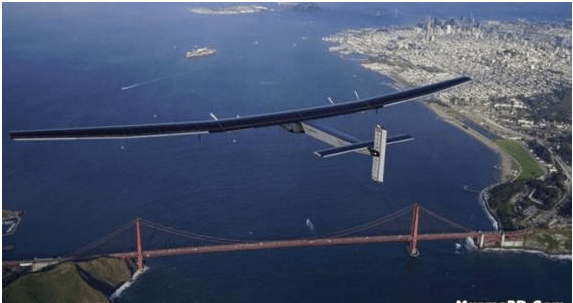 The world's first solar-powered solar plane crossed the ocean