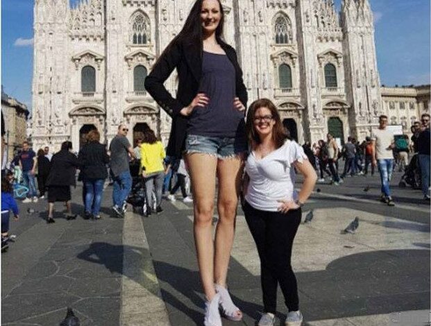 This Russian model has the longest legs in the world