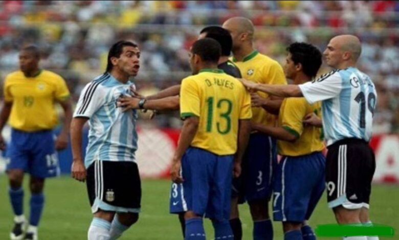 Which happened 14 years ago in the Brazil-Argentina final