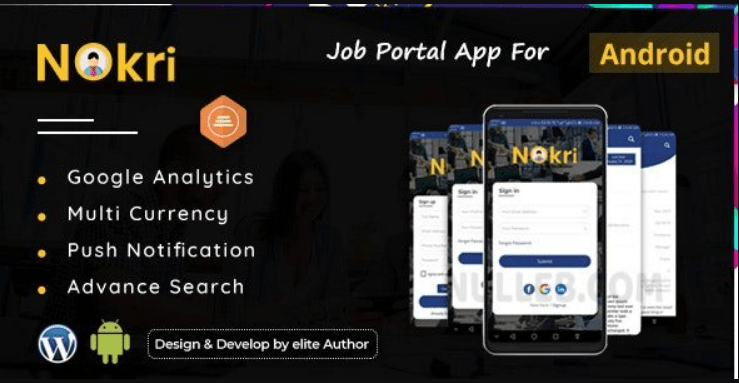 Nokri - Job Board Native Android App GPL